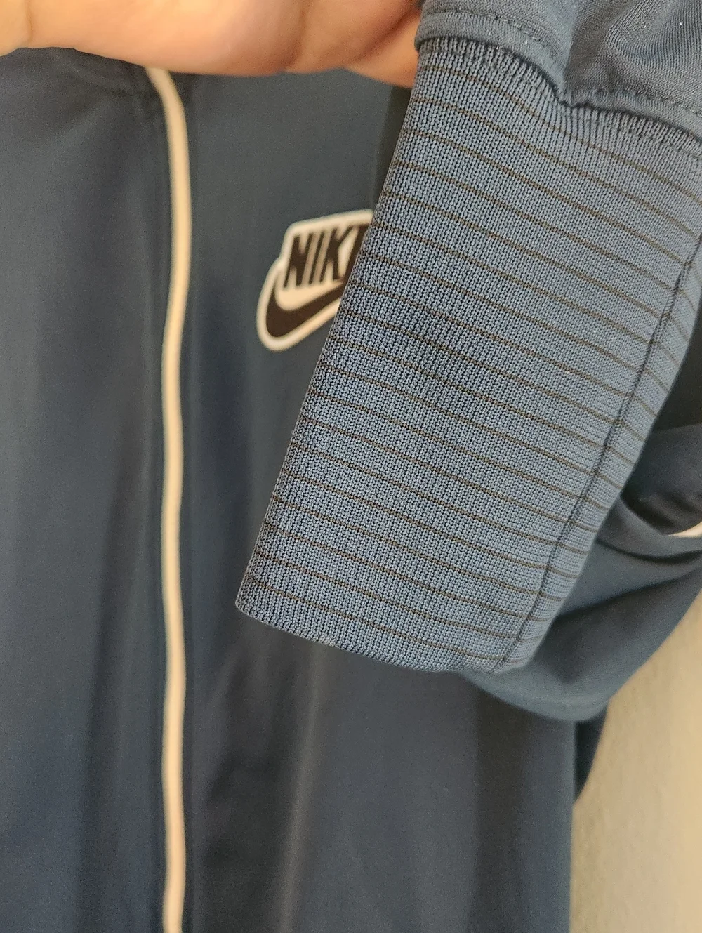 Nike Sportswear Woven Track Jacket Navy White Full Zip Med Holiday 2014 Vintage‎